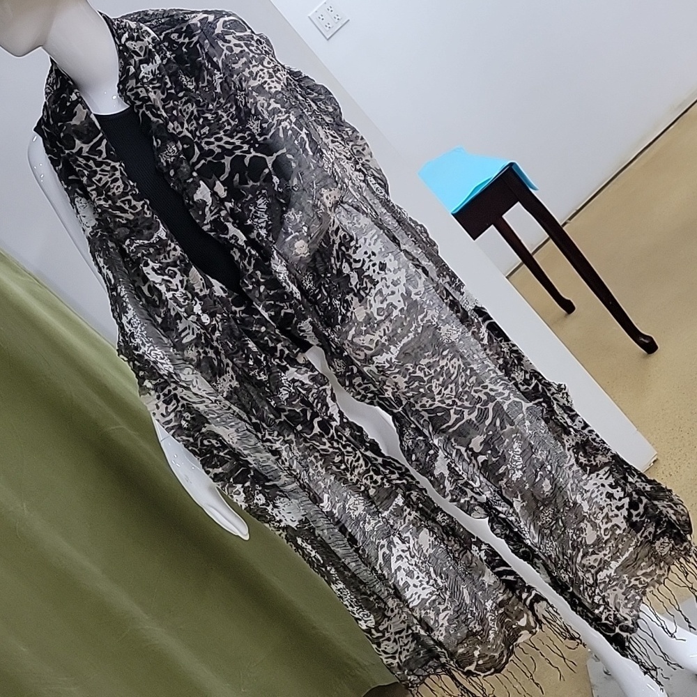 Lightweight Long 90inch Animal Abstract Printed Scarf